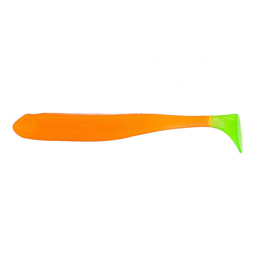 Виброхвост Helios Jumbo 4,95"/12.5 см, цвет Orange & Greene 5 шт HS-7-025 , 